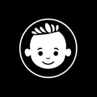 Baby - Black and White Isolated Icon - Vector illustration