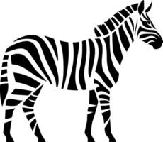 Zebra - Minimalist and Flat Logo - Vector illustration