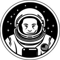 astronauta - minimalista y plano logo - vector ilustración