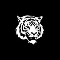 tigre, negro y blanco vector ilustración