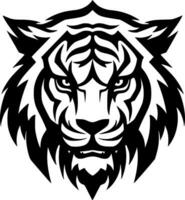 Tigre - minimalista y plano logo - vector ilustración