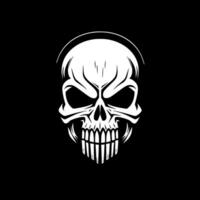 Skull - Black and White Isolated Icon - Vector illustration