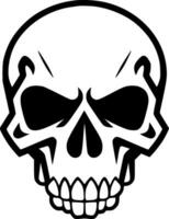 Skull, Minimalist and Simple Silhouette - Vector illustration