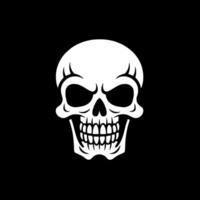 Skull - Black and White Isolated Icon - Vector illustration