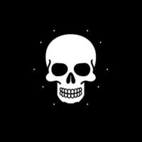 Skull - Black and White Isolated Icon - Vector illustration