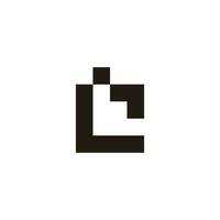 letter l arrow box squares logo vector