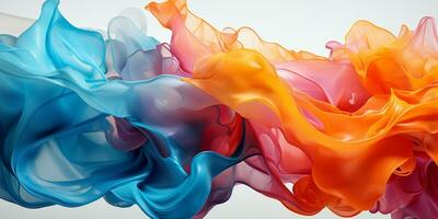 Abstract colorful Graphic motion on background, creative waves of gradient color smoke and liquid photo