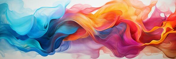 Abstract colorful Graphic motion on background, creative waves of gradient color smoke and liquid, AI Generative photo