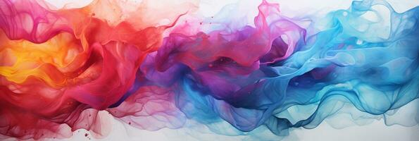 Abstract colorful Graphic motion on background, creative waves of gradient color smoke and liquid, AI Generative photo