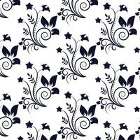 Modern floral pattern design vector template