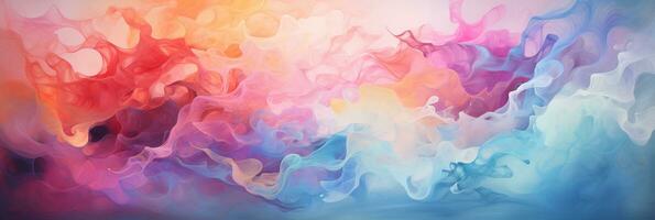 Abstract colorful Graphic motion on background, creative waves of gradient color smoke and liquid, AI Generative photo