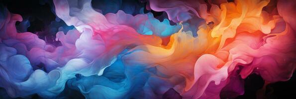 Abstract colorful Graphic motion on background, creative waves of gradient color smoke and liquid, AI Generative photo