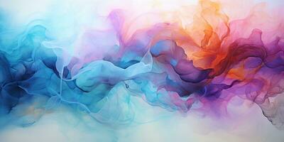 Abstract colorful Graphic motion on background, creative waves of gradient color smoke and liquid, AI Generative photo