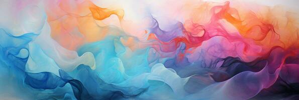Abstract colorful Graphic motion on background, creative waves of gradient color smoke and liquid, AI Generative photo