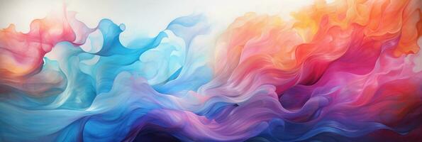 Abstract colorful Graphic motion on background, creative waves of gradient color smoke and liquid, AI Generative photo
