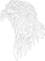 Tribal Bird coloring page vector