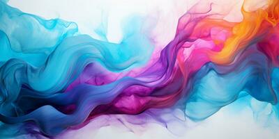 Abstract colorful Graphic motion on background, creative waves of gradient color smoke and liquid, AI Generative photo