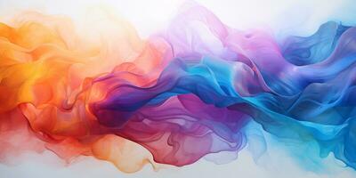 Abstract colorful Graphic motion on background, creative waves of gradient color smoke and liquid, AI Generative photo