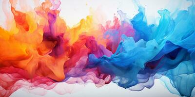 Abstract colorful Graphic motion on background, creative waves of gradient color smoke and liquid, AI Generative photo