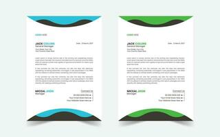 Corporate Modern And Professional Business Letterhead Design Template vector