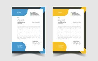 Corporate Modern And Professional Business Letterhead Design Template vector