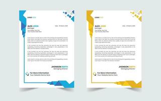 Corporate Modern And Professional Business Letterhead Design Template vector