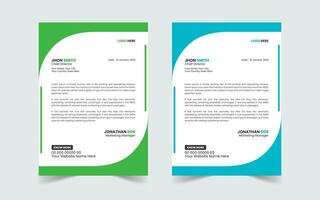 Corporate Modern And Professional Business Letterhead Design Template vector