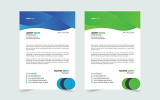 Corporate Modern And Professional Business Letterhead Design Template vector