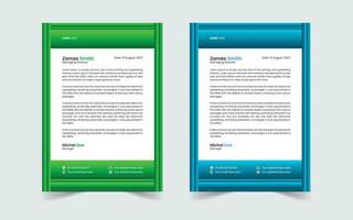 Corporate Modern And Professional Business Letterhead Design Template vector