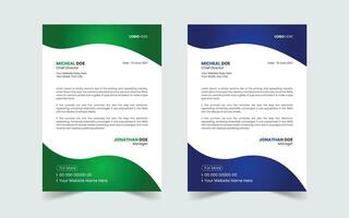 Corporate Modern And Professional Business Letterhead Design Template vector