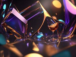 Abstract Colourful gradient background for design. Generative Ai photo
