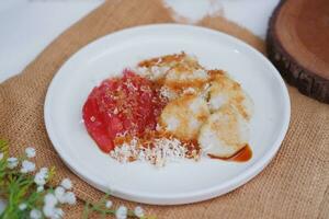 Fresh and Delicious Morning Meal and Sweet Food on a Plate photo