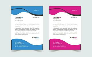 Corporate Modern And Professional Business Letterhead Design Template vector