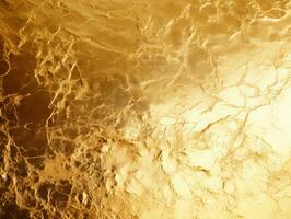 Gold foil texture, shiny golden background, AI generated photo