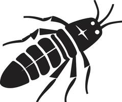 SilverFish Symphony Onyx Oceanic Elegance Elegance in Deep Waters Graphic Insect Icon vector