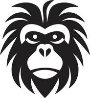 Baboon Clan Crest Baboon Head Emblem vector