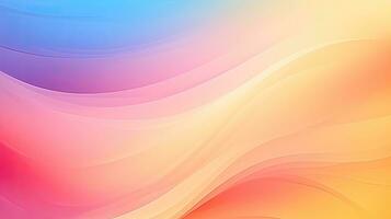 Abstract background, colorful gradients, wavy shapes, AI generated photo