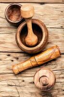 Mortar and pestle photo