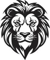 poder soltado el negro león vector logo agraciado depredador un león logo diseño