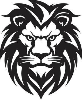 caza para excelencia un negro león vector logo majestuoso majestad el león emblema en negro vector