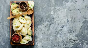 Ukrainian potato dumplings photo