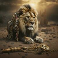 Rey león llaves foto