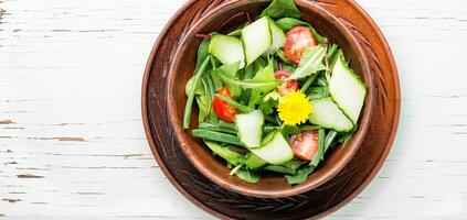 Fresh green salad photo