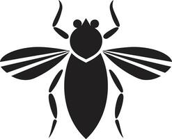 Iconic Aphid Silhouette Black Vector Logo Excellence Minimalistic Majesty Black Aphid Vector Design