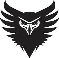 Predator Hawk A Black Vector Logo for the Apex Predator Black Hawk Predator Logo A Symbol of Death and Destruction