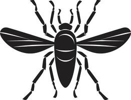 Iconic Black Aphid Emblem A Timeless Vector Design Aphid Beauty in Black Vector Symbol of Grace