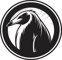 Majestic Black Anteater Icon Vector Logo Brilliance Streamlined Excellence Black Anteater Vector Design