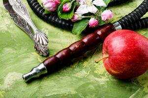 Hookah with apple tobacco photo