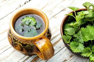 Tea with nettle photo