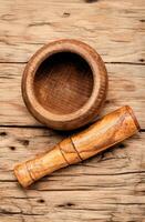 Mortar and pestle photo